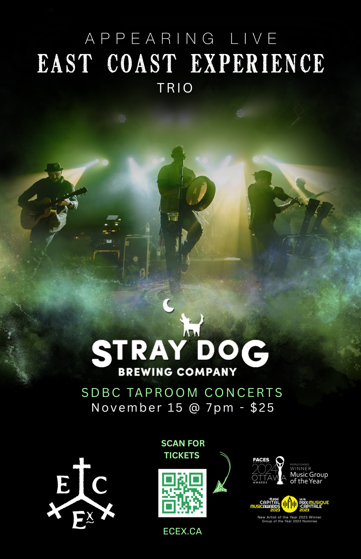 SDBC Taproom Concerts Presents - East Coast Experience Trio