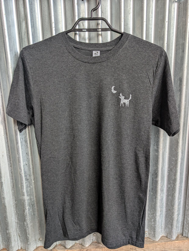 Distressed Vintage Style Black T-shirt