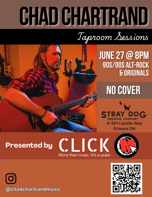 SDBC Taproom Concerts Presents Chad Chartrand - NO TICKETS REQUIRED