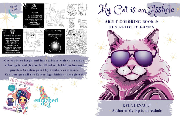 My Cat is an Asshole  - Colouring Book