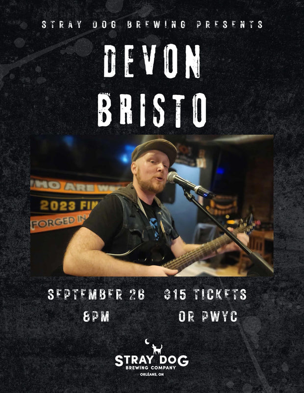 SDBC Taproom Concerts Presents Devon Bristo