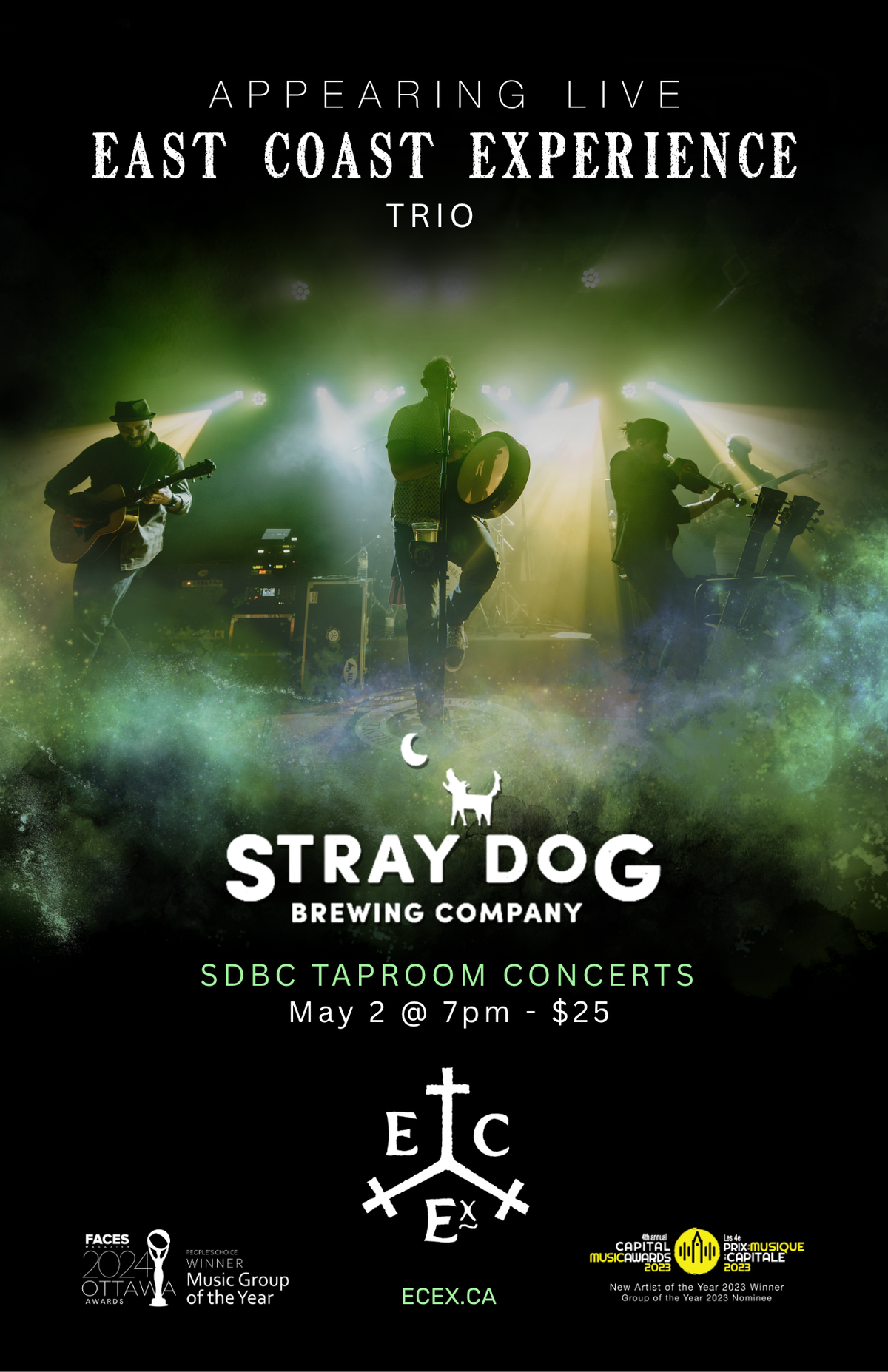 SDBC Taproom Concerts Presents - East Coast Experience Trio - May 2 Doors at 7 pm