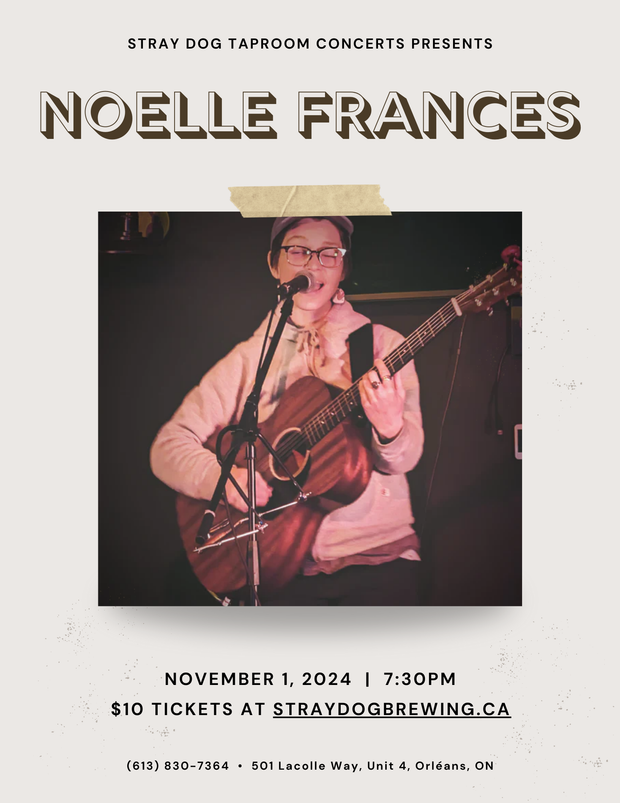 SDBC Taproom Concerts Presents - Noelle Frances - Nov 1 @ 7:30 pm