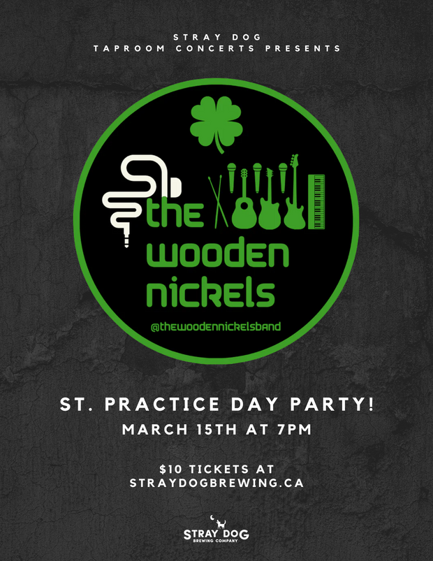 SDBC Taproom Concerts Presents - The Wooden Nickels - St. Practice Day Party!