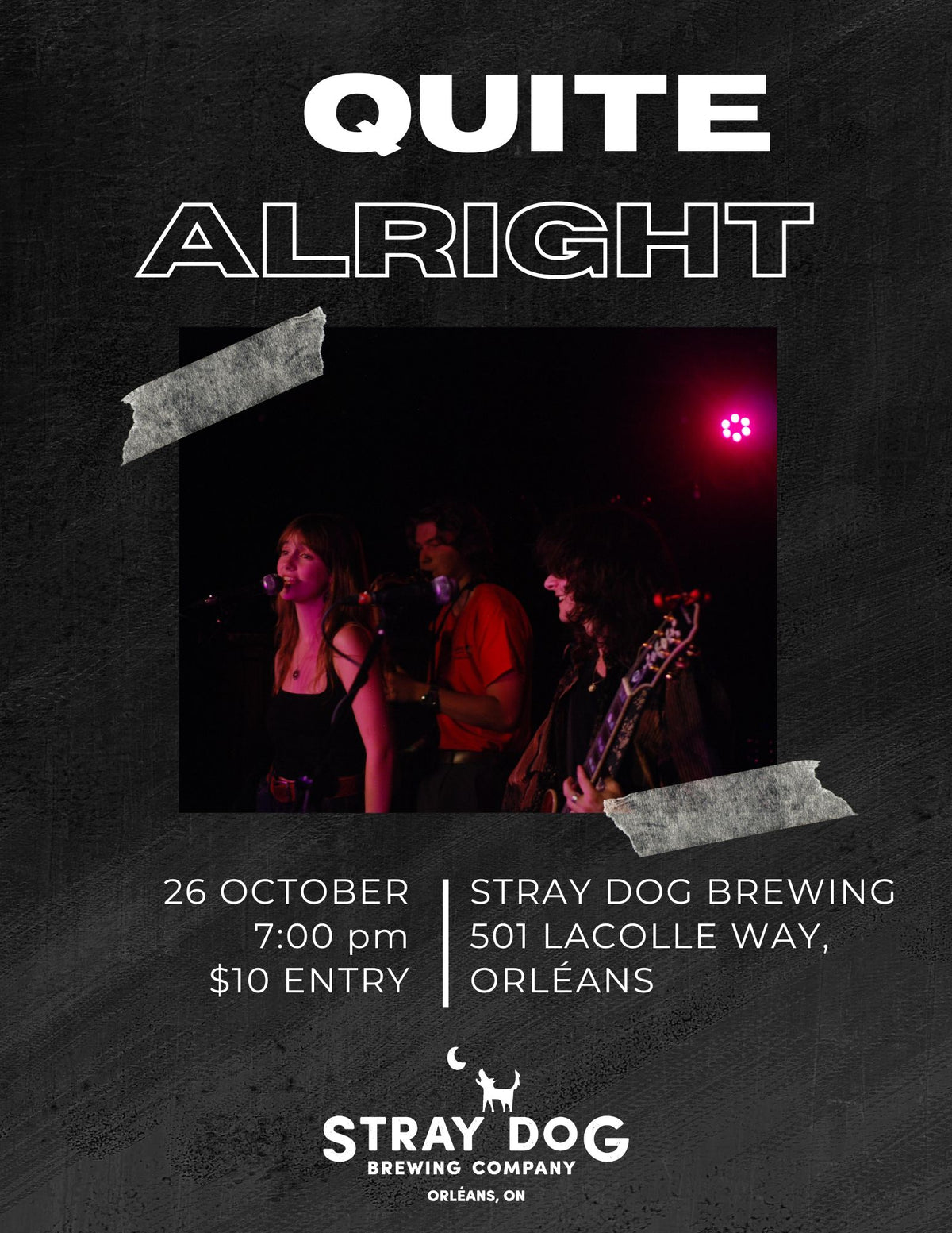 SDBC Taproom Concerts Presents - Quite Alright