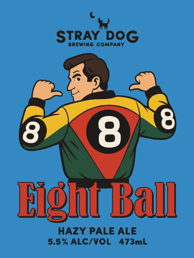 Eight Ball - Hazy Pale Ale 5.5% ABV - 473ml can - Citrus, Tropical, Hop-Forward