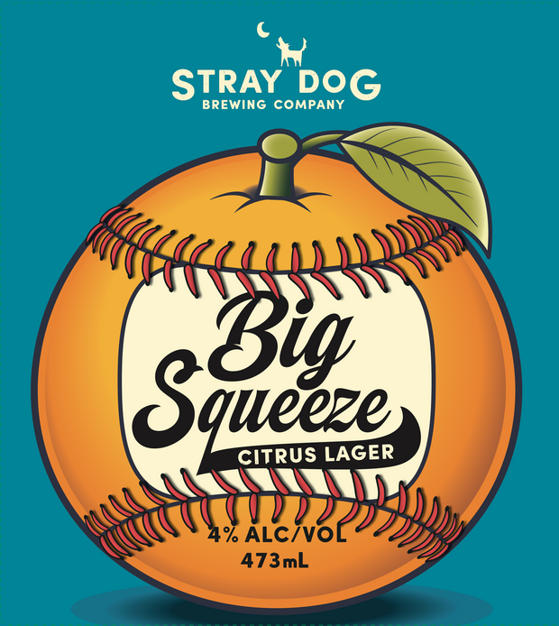 Big Squeeze - Citrus Lager 4% abv 473ml can, Pomelo, Light, Refreshing