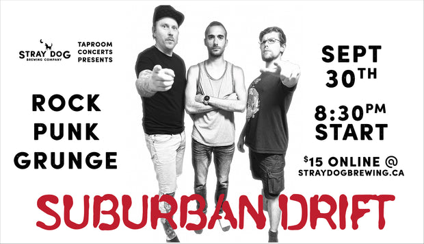 SDBC Concerts Presents - Suburban Drift - September 30th 830pm