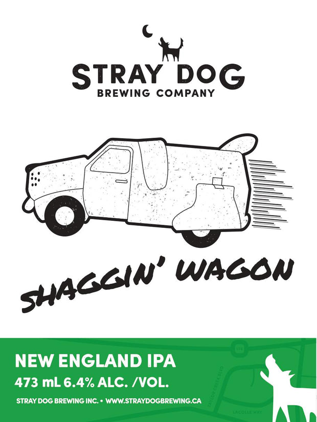 Shaggin' Wagon - New England IPA 6.4% abv 473ml can  Hazy, Pineapple, Apricot